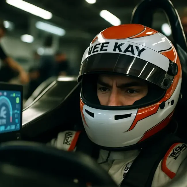 VeeKay INDYCAR rise shown by the No. 76 Chevrolet on a road course corner